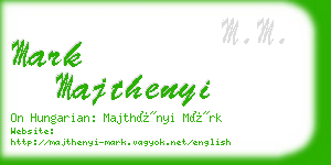 mark majthenyi business card